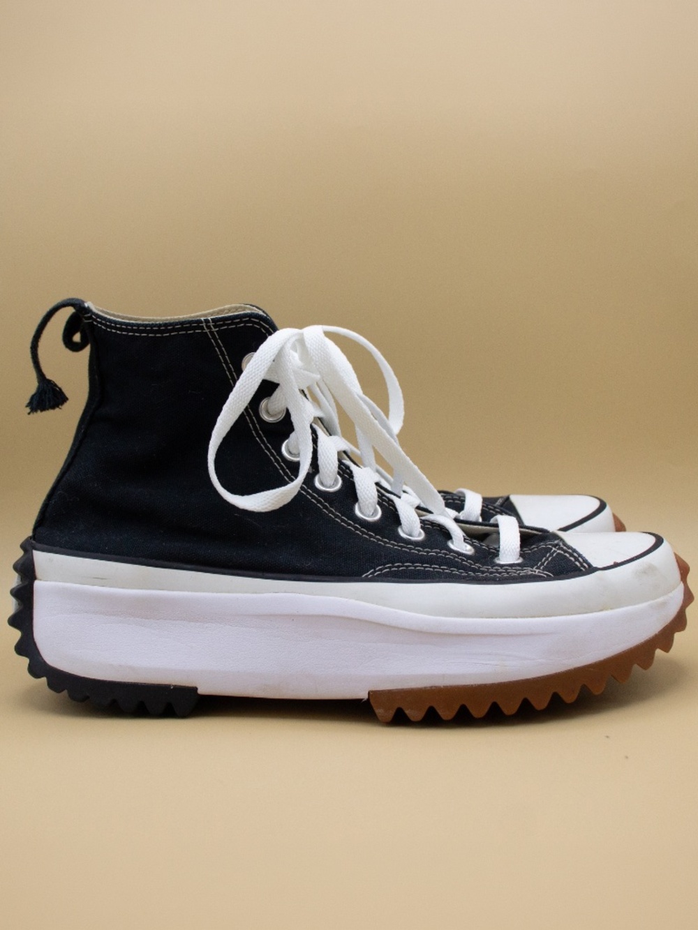 Converse Run Star Hike High Top Black Shoes Women's Size 9 - Picture 3 of 9